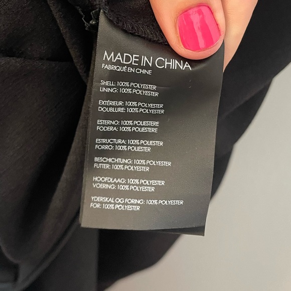 NWOT Club Monaco One Shoulder Wrap Jaspers Dress in Black - Size 4 - Picture 8 of 9